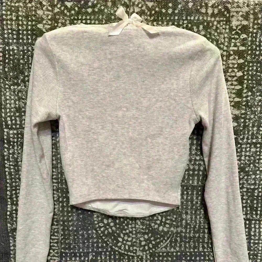 Windsor Keep It Tight Rib Knit Corset Crop Top, small - Picture 2 of 7